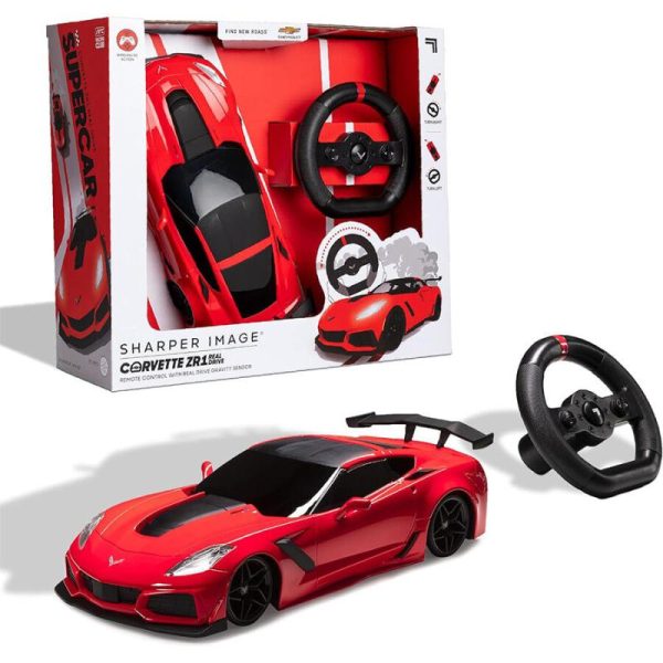 Cars, Trucks, Trains & Rc |   Sharper Image Toy Rc Real Drive 1:16 Gm Corvette Cars, Trucks, Trains & Rc Cars, Trucks, Trains & Rc