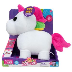 Dolls & Collectibles |   Adopt Me Feature Soft Toy Mega-Neon Unicorn Series 1 Dolls & Collectibles adoptme_